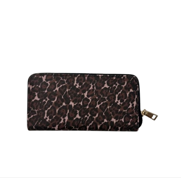 Trina Turk Leopard Print Wallet - Brown and Black In a Giftbox  NWT - Picture 6 of 6